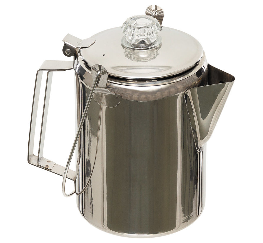 Fox Outdoor - Koffiepot met Percolator  -  Rvs  -  (9 kopjes)