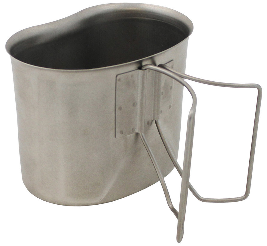 MFH - US Canteen Cup  -  Rvs  -  opvouwbare handgrepen