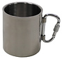 Fox Outdoor - Tasse -  Edelstahl -  Karabiner -  doppelwandig -  ca. 300 ml