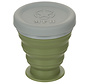 MFH - Gobelet pliable -  avec couvercle -   Silicone -  vert OD -  200 ml