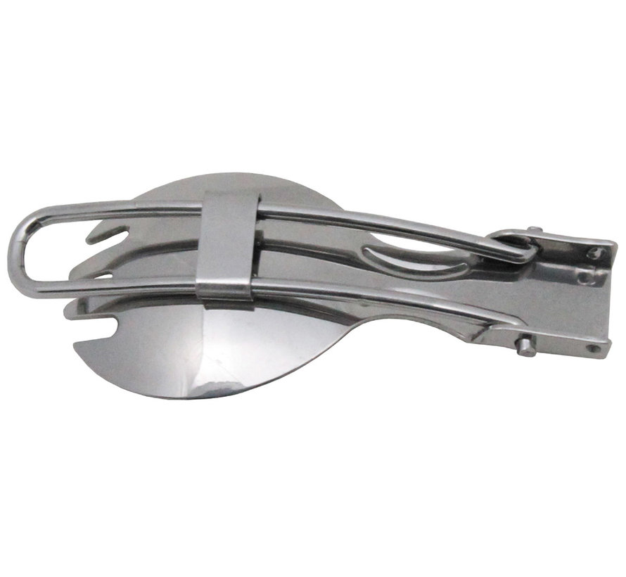 Fox Outdoor - fourchette et cuillère pliable -  acier inoxydable