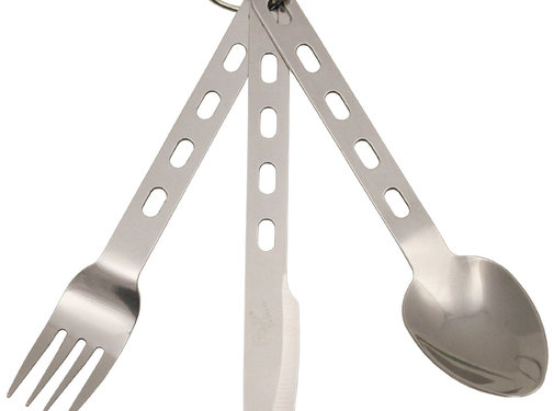 Fox Outdoor Fox Outdoor - Essbesteck -  "Extra light" -  3-teilig -  Edelstahl