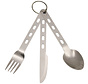 Fox Outdoor - Essbesteck -  "Extra light" -  3-teilig -  Edelstahl