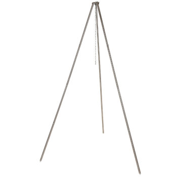 Fox Outdoor Fox Outdoor - Dreibein - ca. 1 - 9 m - Edelstahl - mit Kette und Haken