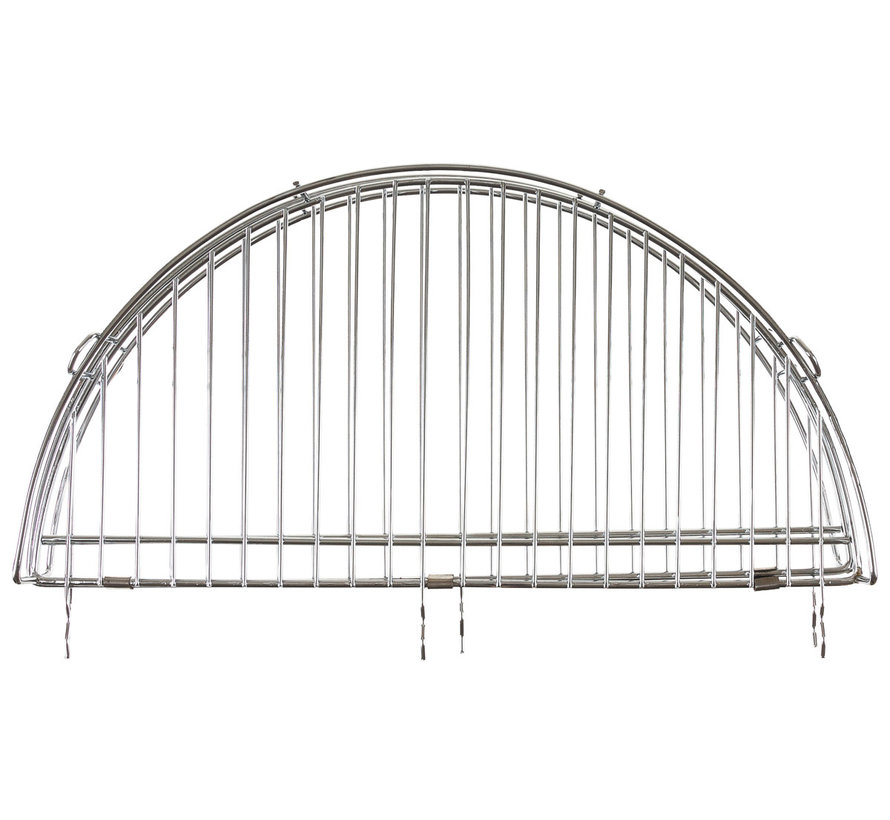 Fox Outdoor - grille -  rond -  avec chaîne -  pliable -  acier -  ca. 46 - 8 cm