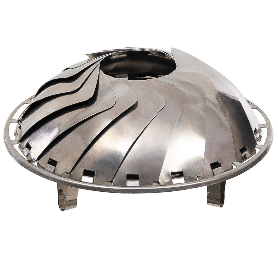 Fox Outdoor - Feuerschale - faltbar - Edelstahl - ca. 27 x 8 cm