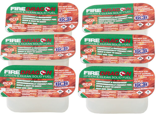 MFH Max Fuchs - FIREDRAGON Combustible solide - 162 g (6 barres à 27 g)