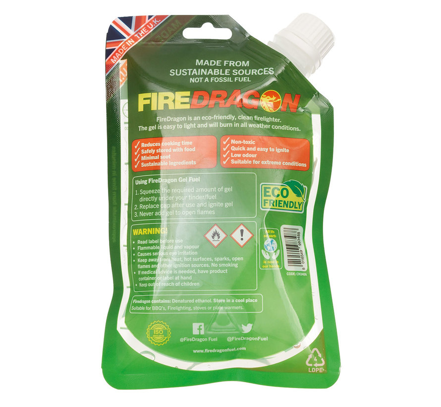 Max Fuchs - FIREDRAGON Gel combustible -  200 ml