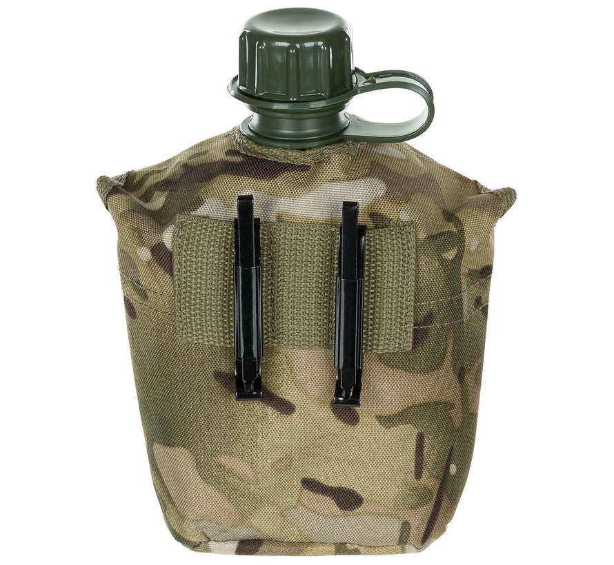 US Army kunststof veldfles, 1 liter, hoes, Operation-camouflage, BPA-vrij