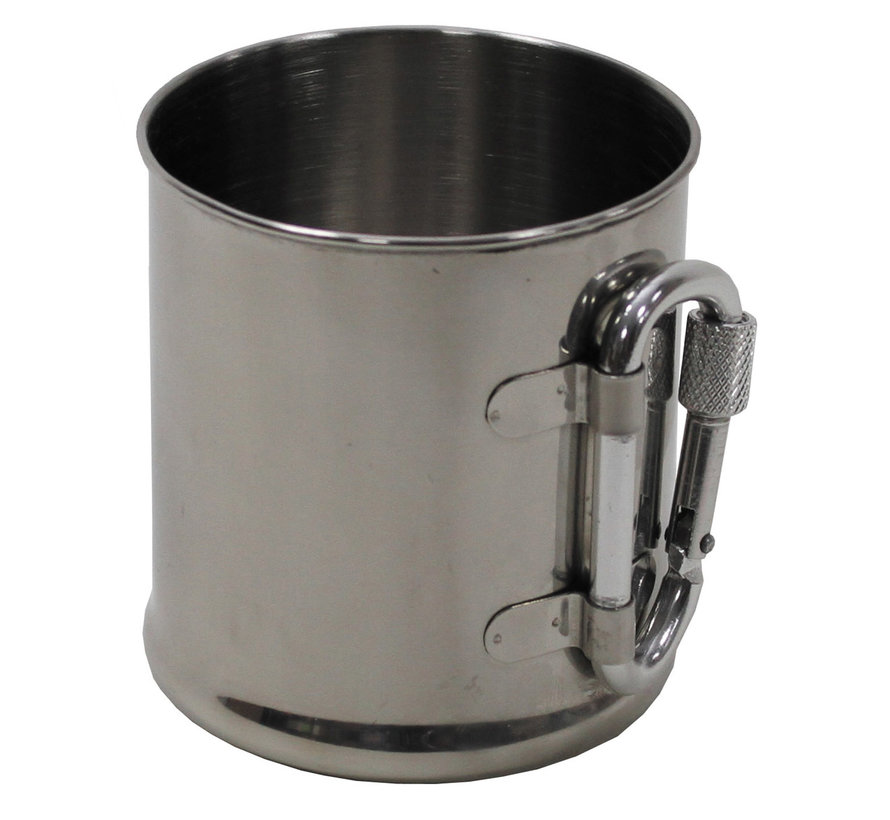 Fox Outdoor - tasse -  inox -  mousqueton -  220 ml