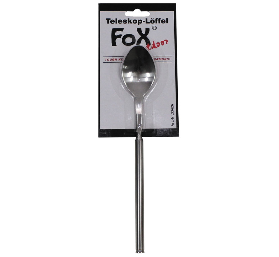 Fox Outdoor - cuillère télescopique -  acier inoxydable