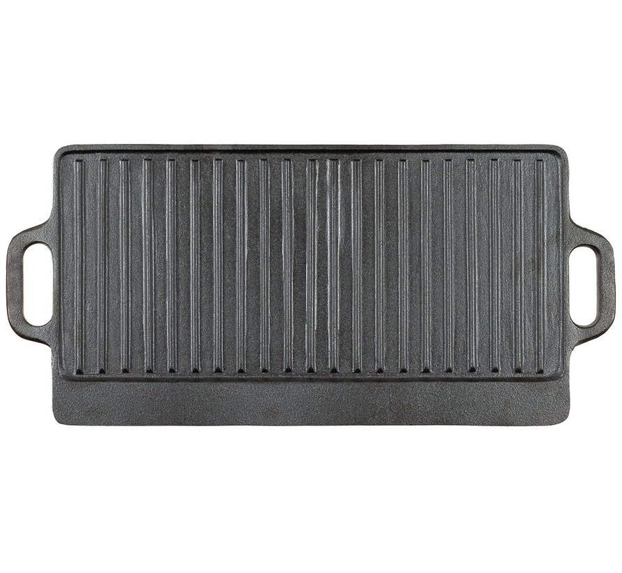 Fox Outdoor - Barbecue  -  Fonte  -  2 poignées  -  environ 50 x 23 x 1  -  5 cm  -