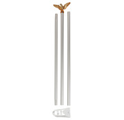 MFH MFH - Fahnenstange -  weiß -  mit goldfarbenem Adler