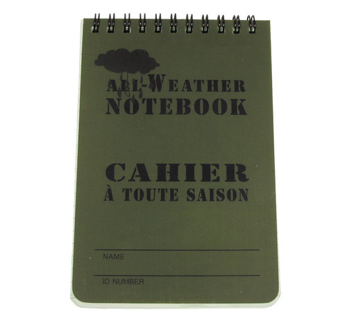 MFH MFH - cahier étanche -  ca. 10 x 15 cm