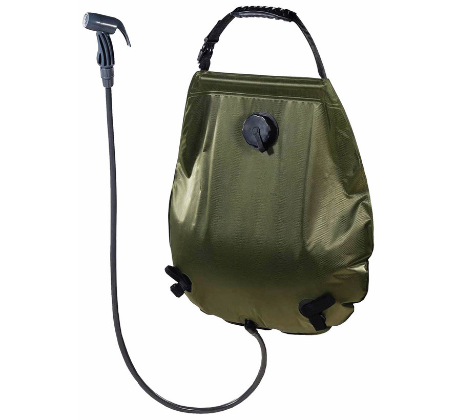 MFH - Zonnedouche  -  "Deluxe"  -  20 l  -  Legergroen  -  met transportzak