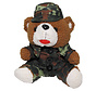 MFH - Teddybär -  mit Anzug und Mütze -  flecktarn -  ca. 28 cm