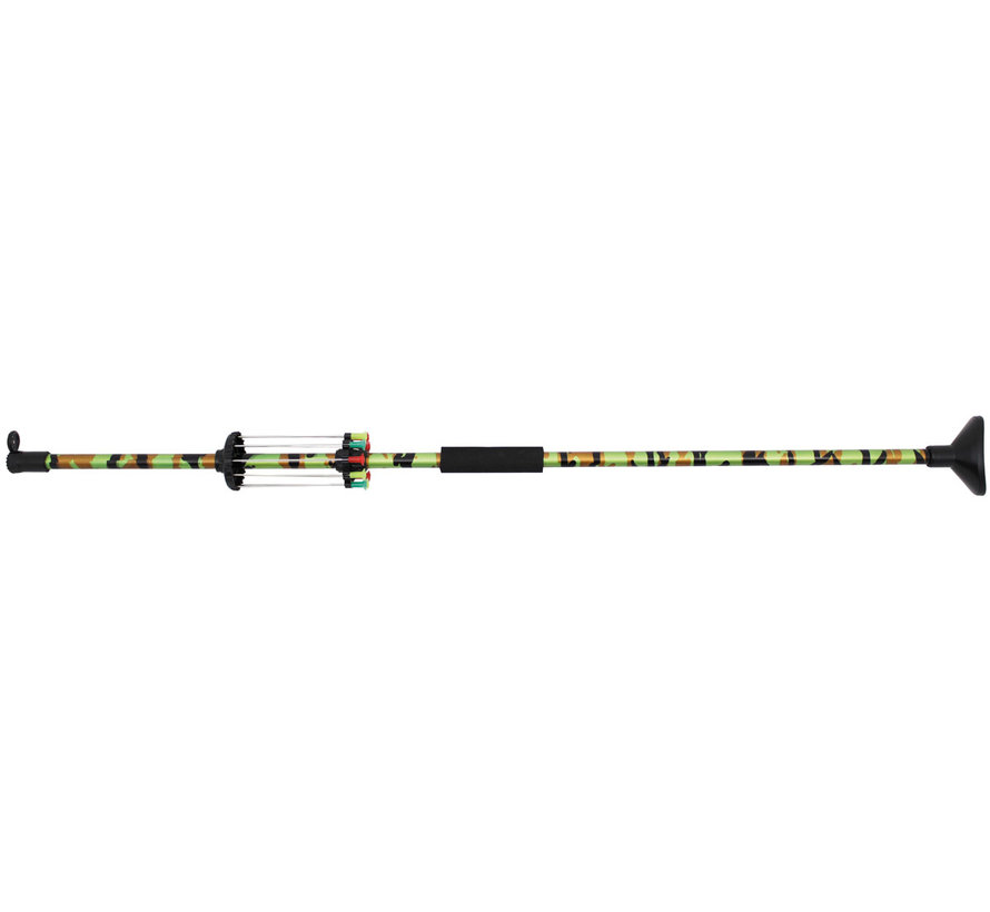 Fox Outdoor - Blowgun met Gezicht  -  ca. 76 cm  -  10 darts  -  min. leeftijd 18 jaar!