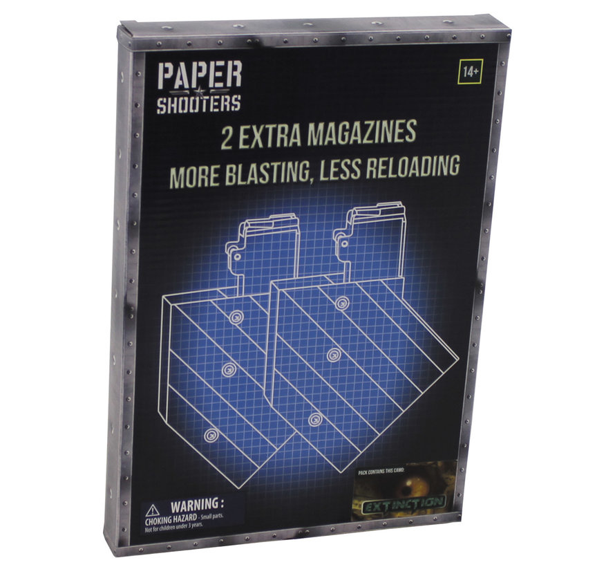 Max Fuchs - PAPER SHOOTERS -  trousse -  Magazine-Extinction -  2p/paquet