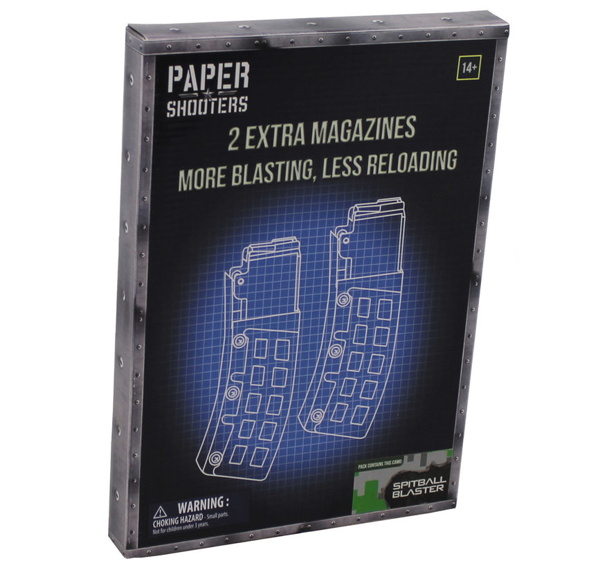 Max Fuchs - PAPIEREN SCHUTTERS  -  Kit  -  tijdschrift "Green Spit"  -  2-pack