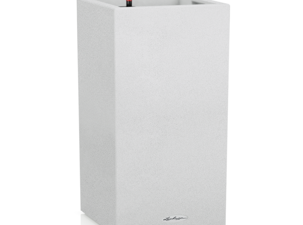 Lechuza Lechuza - plantenbak CANTO STONE High 30 kwarts wit ALL-IN-ONE set