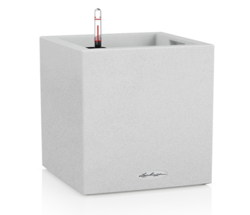 Lechuza Lechuza - planteur CANTO STONE Low 40 quartz blanc ALL-IN-ONE set