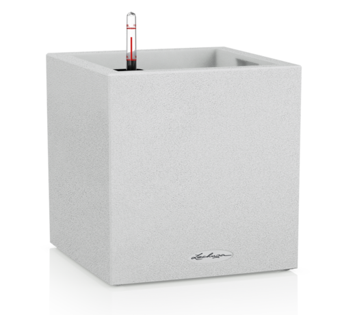 Lechuza Lechuza - planteur CANTO STONE Low 40 quartz blanc ALL-IN-ONE set