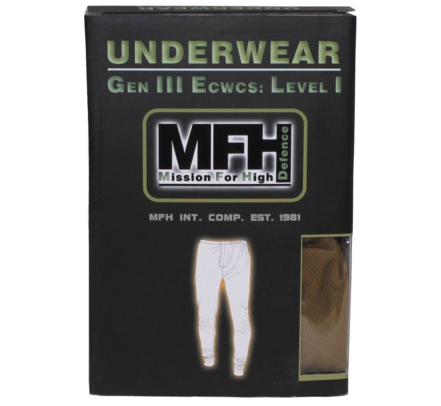 MFH High Defence - US Unterhose -  Level I -  GEN III -  coyote tan