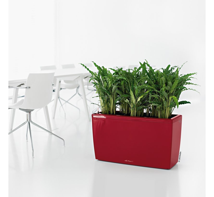 Lechuza - plantenbak CARARO PREMIUM  Scharlakenrood hoogglans ALL-IN-ONE set