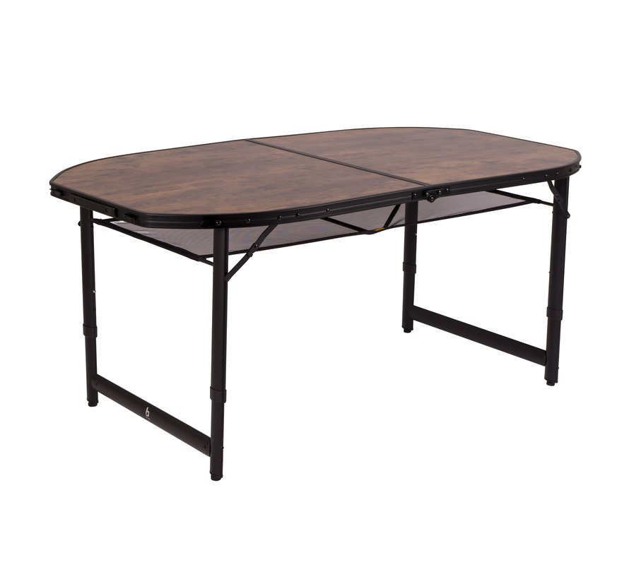 Bo-Camp - Industrial - Tafel - Woodbine - Ovaal - Koffermodel - 150x80 cm