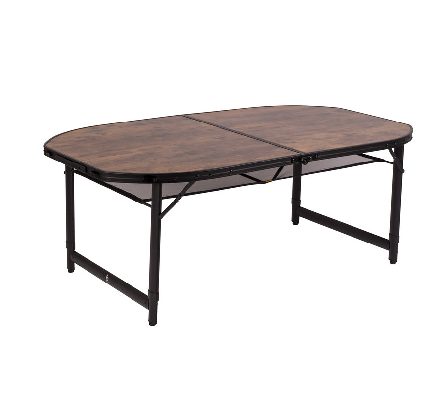 Bo-Camp - Industrial - Tafel - Woodbine - Ovaal - Koffermodel - 150x80 cm