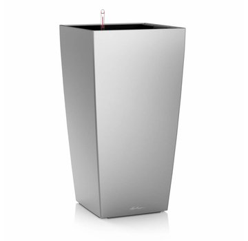 Lechuza Lechuza - Pflanzgefäß  CUBICO PREMIUM 50 silber metallic ALL-IN-ONE Set - 2. Wahl