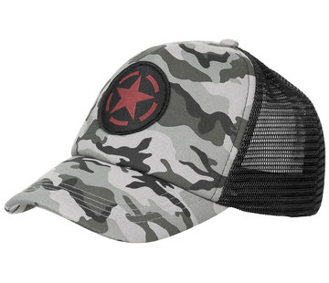 MFH Urban "Trucker" unisex cap . Stoere en sportieve pet met verstelbare  kliksluiting.