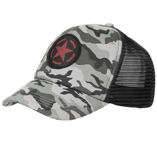 MFH Casquette unisexe Urban "Trucker". Casquette robuste et sportive avec bouton-pression réglable.