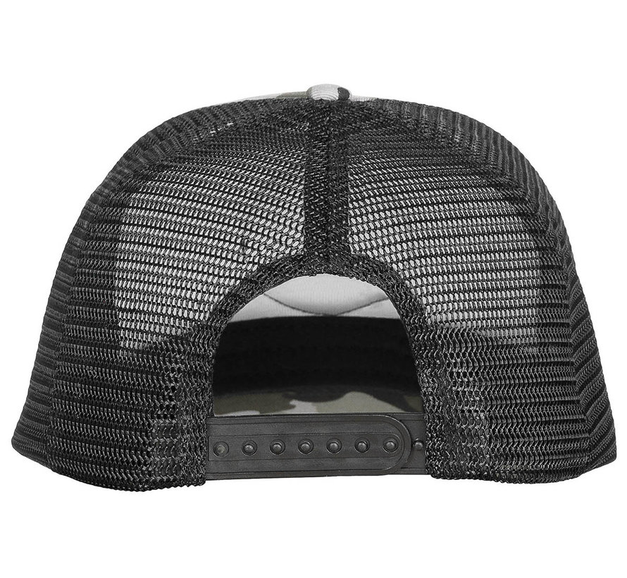 Casquette unisexe Urban "Trucker". Casquette robuste et sportive avec bouton-pression réglable.