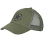 Legergroene "Trucker" unisex cap . Stoere en sportieve cap met verstelbare  kliksluiting.