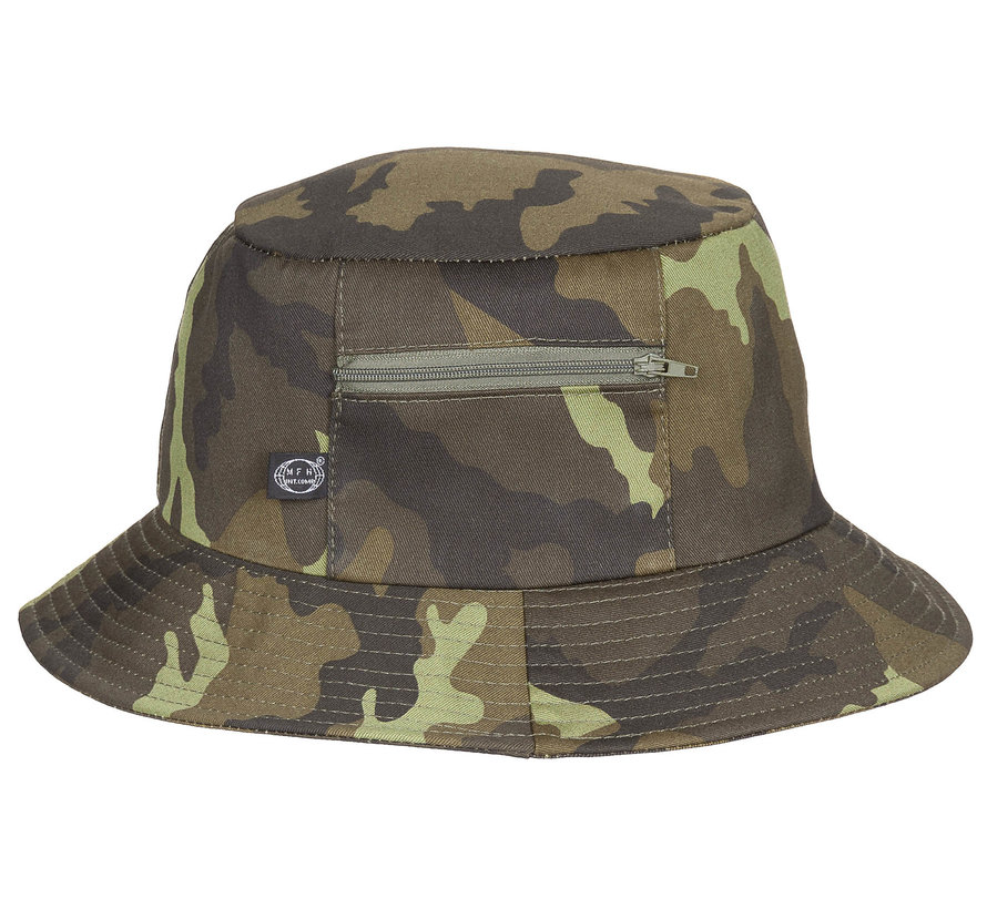 MFH - Schlapphut (Chapeau de pêcheur)  -  petite poche latérale  -  Camouflage CZ