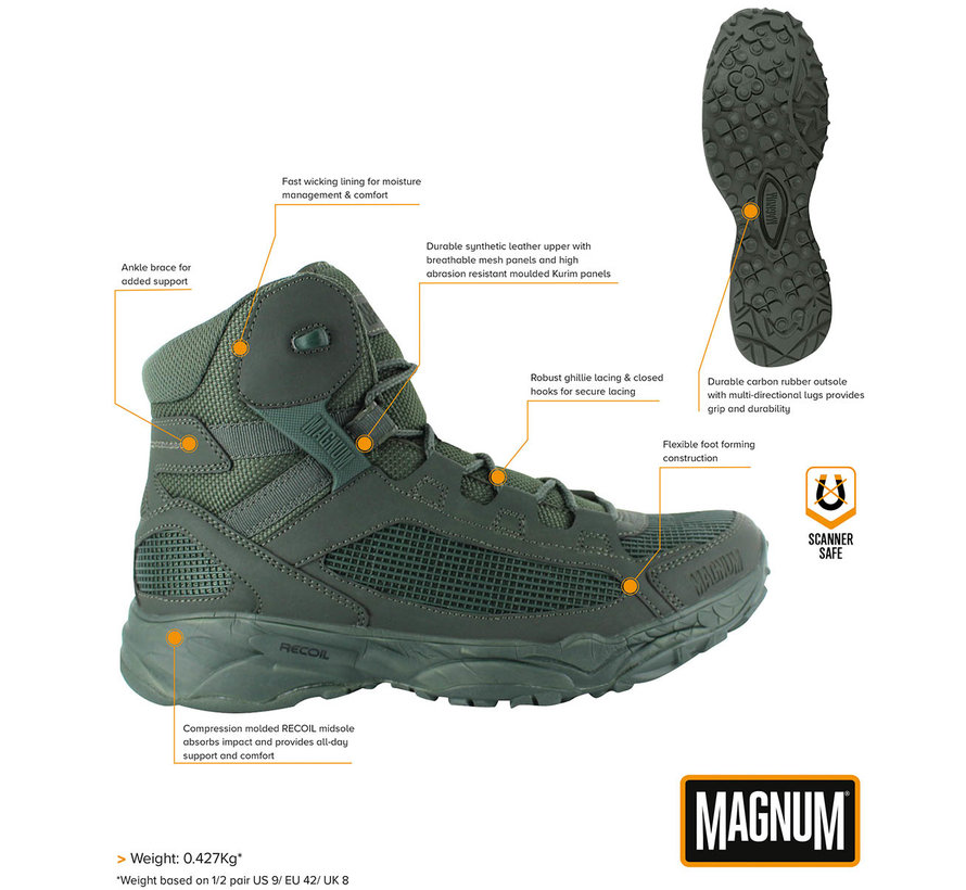 Magnum - Einsatzstiefel -  "MAGNUM" -  Assault Tactical 5.0 -  oliv