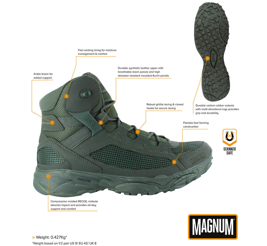 Magnum - Operationele Boots  -  "MAGNUM"  -  Aanval Tactische 5.0  -  Olive