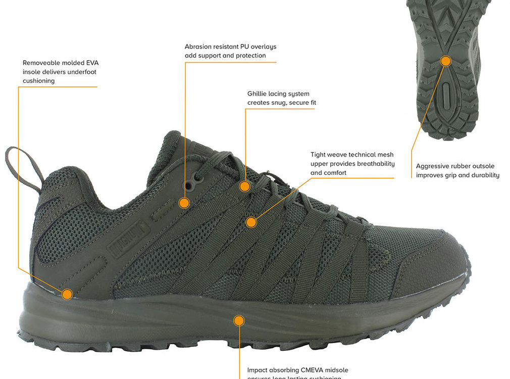 Magnum - Chaussures  -  "MAGNUM"  -  Sentier de tempête Lite  -  Olive  -