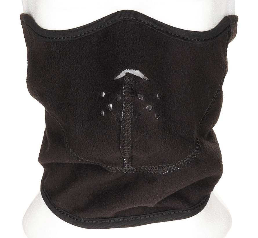 MFH - Masque de protection contre le froid  -  Toison  -  Noir  -  Coupe-vent  -  peut être utilisé  -