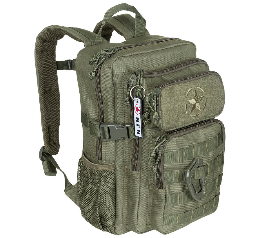 Sac à dos militaire américain professionnel vert olive "Youngster" Assault