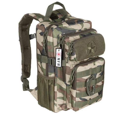 MFH Professionele Amerikaanse  (US) militaire rugzak type "Youngster"  Assault (15l)  met Woodland camo