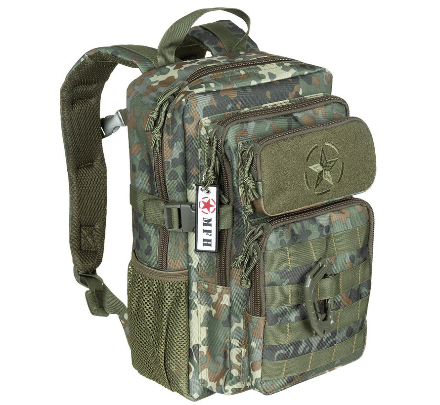 Professionele Amerikaanse (US) militaire camouflage rugzak BW Camo type "Youngster" Assault (15l)