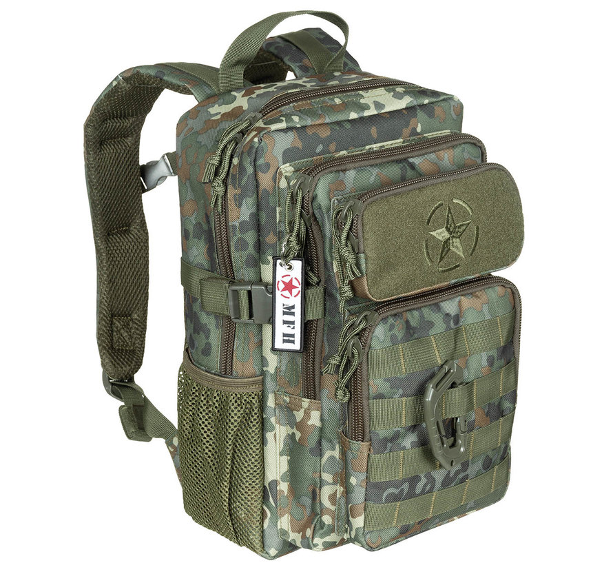 Sac à dos camouflage professionnel de l'armée américaine BW Camo type "Youngster" Assault (15l)