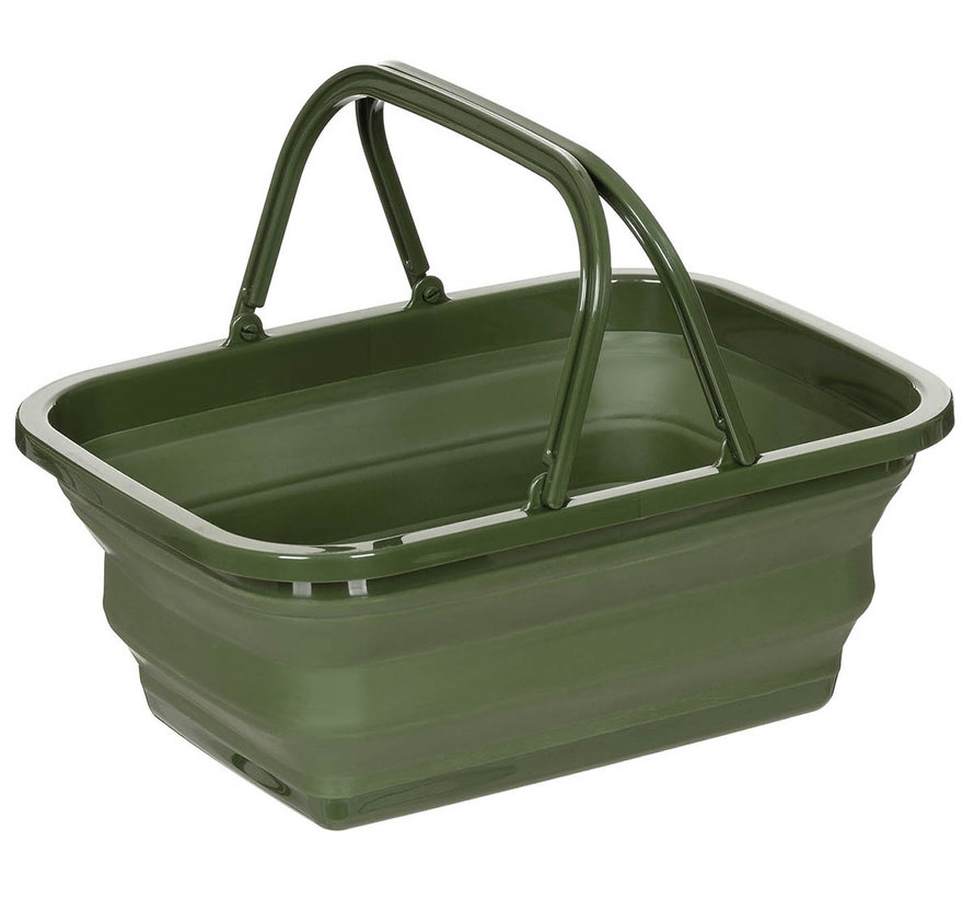 Fox Outdoor - Opvouwbare mand  -  OD groen  -  9 l