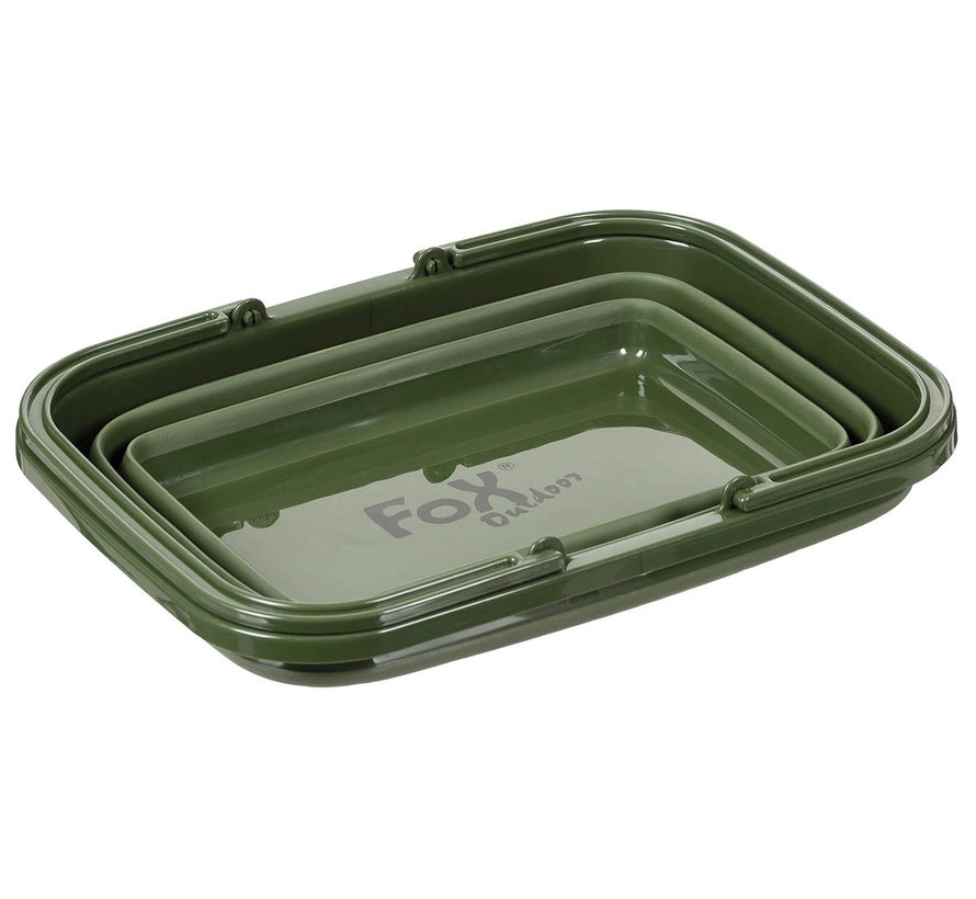 Fox Outdoor - Panier pliant - Olive - 9 l