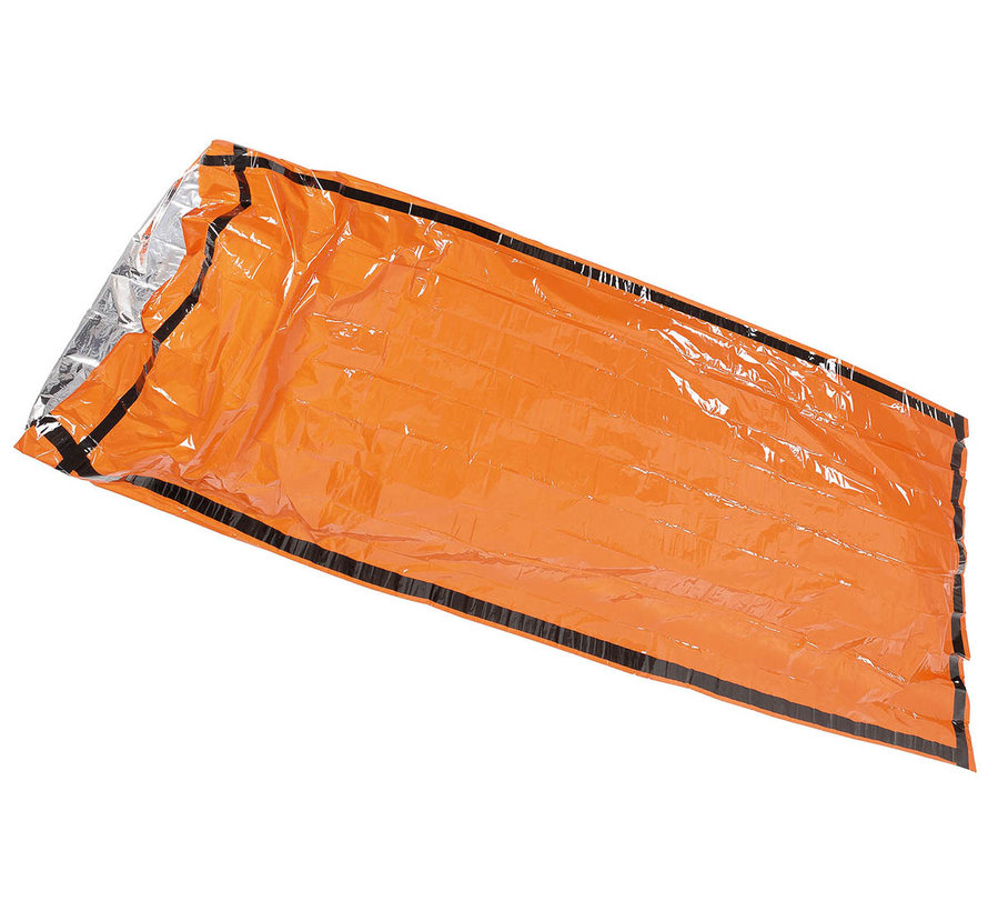 Fox Outdoor - Sac de bivouac d’urgence  -  orange  -  Revêtement alu unilatéral