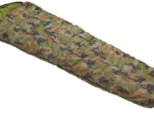 Fox Outdoor Outdoor mummie slaapzak met Woodland camouflage en 2 laags vulling