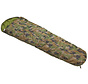 Outdoor mummie slaapzak met Woodland camouflage en 2 laags vulling