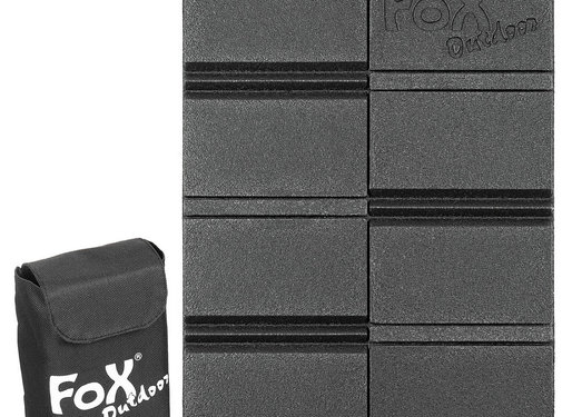 Fox Outdoor Fox Outdoor - Thermisch zitkussen  -  Opvouwbaar  -  met Molle etui  -  Zwart